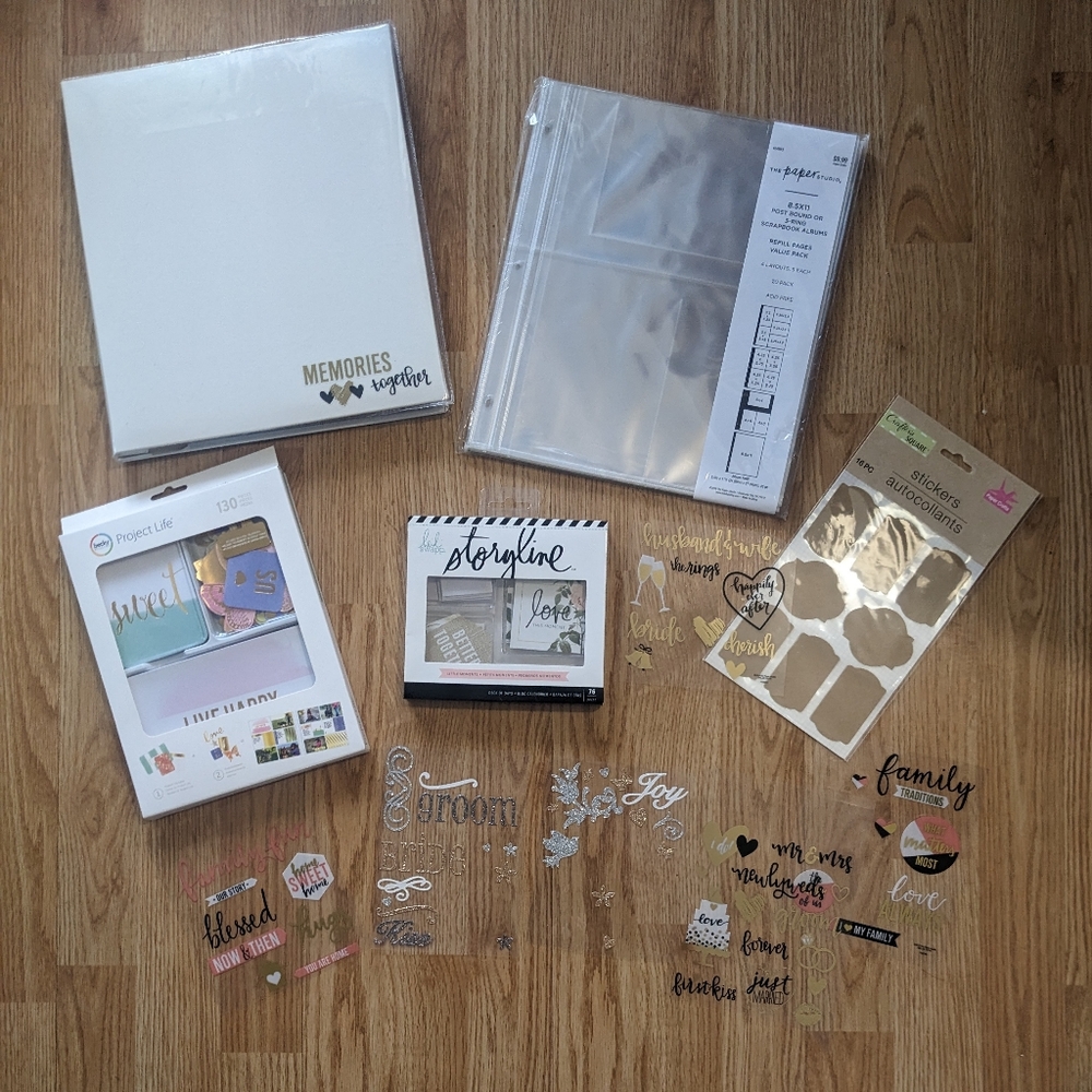 Memories together wedding scrapbook set
